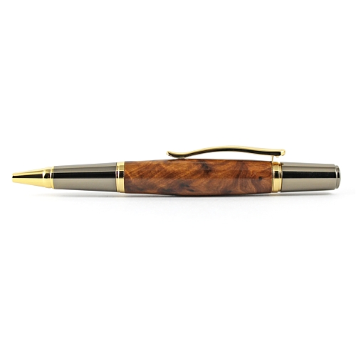 Sirocco ballpoint pen kit with upgrade gold & gunmetal fittings