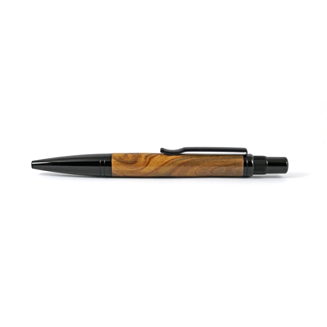 Solano ballpoint pen kit with black chrome fittings