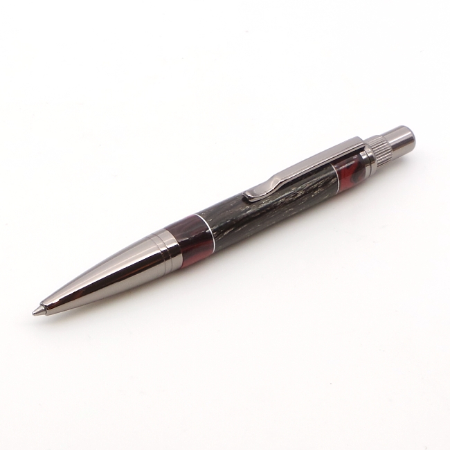 Solano ballpoint pen kit with gunmetal fittings