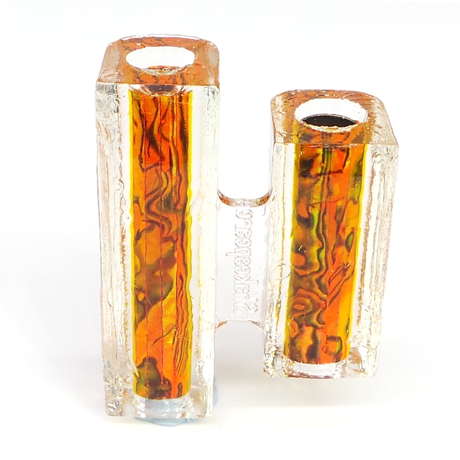 Sunset Orange Blankwerks paua abalone pen blank - Mistral/Leveche FP/RB