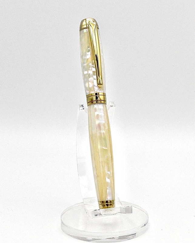 White Awabi Blankwerks paua abalone pen blank - Mistral/Leveche FP/RB
