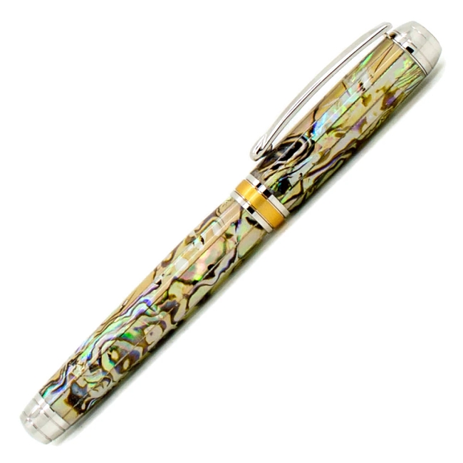 White Blankwerks paua abalone pen blank - Mistral/Leveche FP/RB