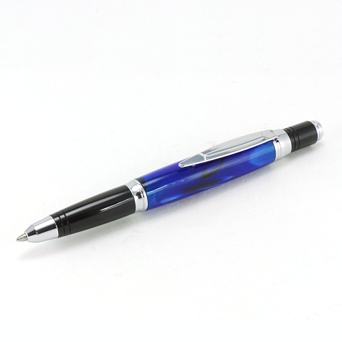 Zephyr ballpoint pen kit with black & chrome fittings