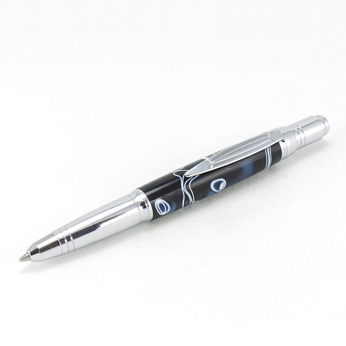 Zephyr ballpoint pen kit with chrome fittings